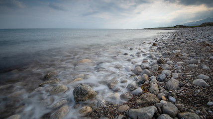 Sky and beautiful Wavy Ocean