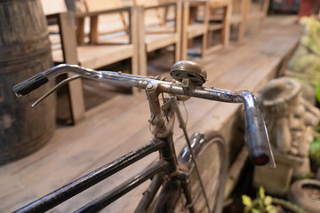 Vintage bicycle detail.