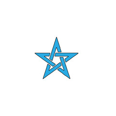Obraz premium Jewish icon. Israel star symbol