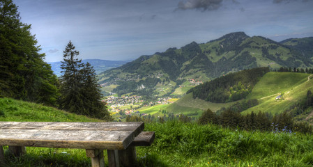 Montagnes Suisse en été