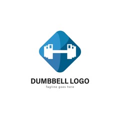 Fitness logo template design. Fitness logo with modern frame vector design