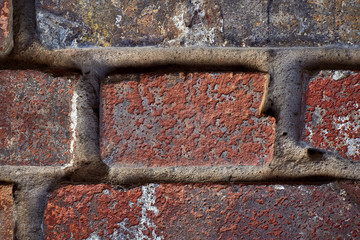 brick wall fragment for texture or background