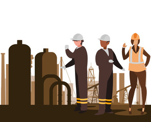 oil industry workers avatars characters