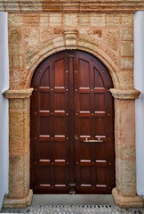 Ancient door in the old house