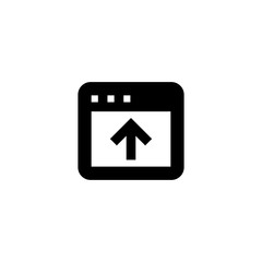 Download and upload icon. Web page sign. File transfer symbol