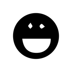 Emoji icon. Happy party sign