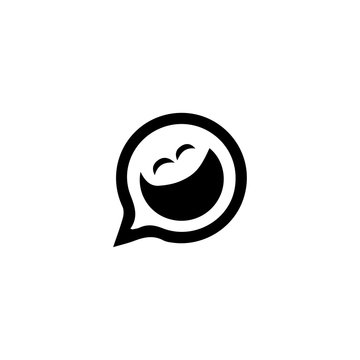 Emoji icon. Happy party sign