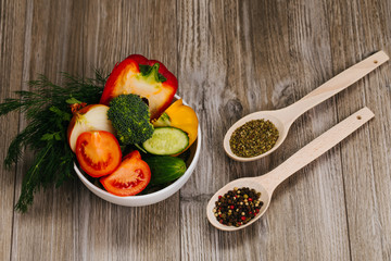 fresh vegetables in a bowl