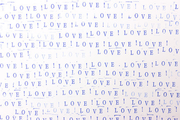 Abstract background with letters