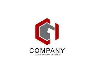 Hexagon G i logo design inspiration