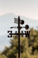 Decorative element for home decoration weather vane close-up
