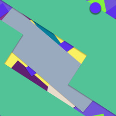 Flat material design - Creative vector trend seamless