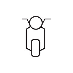 Motorcycle icon. Mobil cargo sign