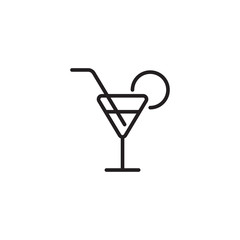 Not alchocol drink icon.Juice drink sign