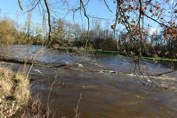 Fast flowing river