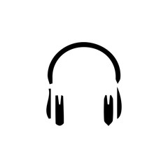 Headphone music icon. Earphon sign
