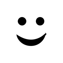 Happy emoji icon. Smile sign