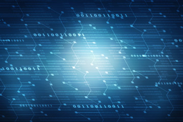   2d illustration technology background