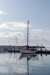 Quay of the city of Kalamata (Greece, Prefecture of Messinia, Peloponnese)
