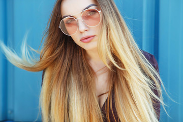 Beautiful woman in sunglasses