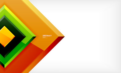 Square geometrical background