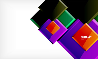 Square geometric background