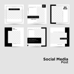 Modern promotion square web banner for social media mobile apps. Elegant sale and discount promo backgrounds fo digital marketing