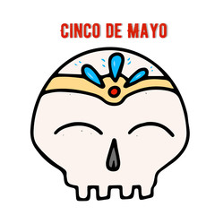 Cinco De Mayo flat illustration for greeting card, ad, promotion, poster, flier, blog, article, social media, marketing