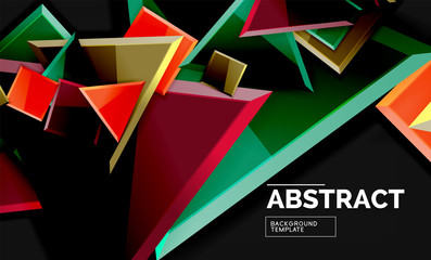 Squares and triangles geometrical background