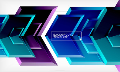 Shiny glossy arrows background, clean modern geometric design, futuristic composition