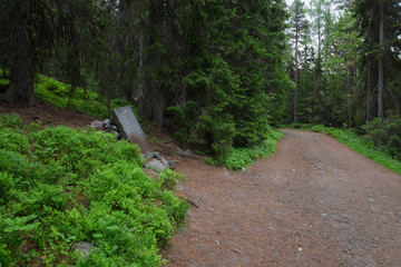 SOLOVKI, REPUBLIC OF KARELIA, RUSSIA - JUNE 27, 2018: Memorial plate on the Sekirnaya mountain. The Solovetsky Monastery. Solovki Islands, Arkhangelsk region, White Sea © Konstantin