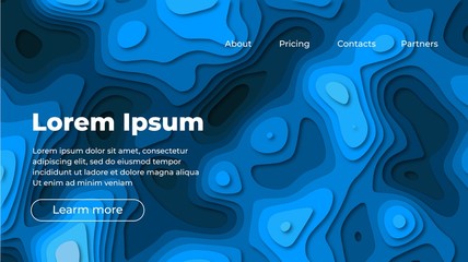 Colorful geometric background 07. Fluid shapes composition. Eps10 vector