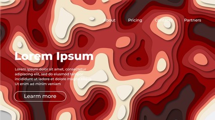 Colorful geometric background 013. Fluid shapes composition. Eps10 vector