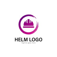 Construction logo template design. Construction logo with modern frame vector design