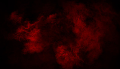 Abstract red smoke mist fog on background. Texture. Design element.