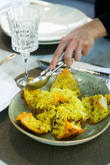 Rice pilau with dried fruits