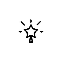 Christmas tree star icon