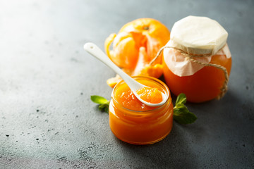 Homemade tangerine jam