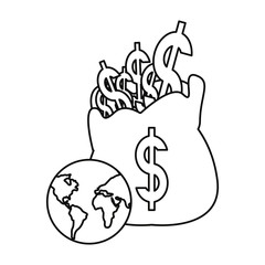 money bag dollar world