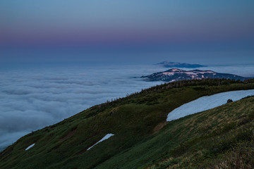 Overlooking the Moriyoshi of the sea of ​​clouds from Hachimantai