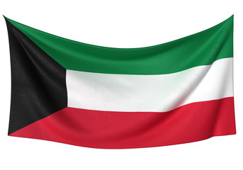 クウェート国旗　比率1:2