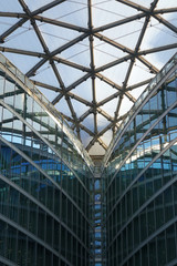 Obraz premium metal-glass architectural structure