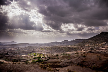 Landscape in Ethiopian Danakil