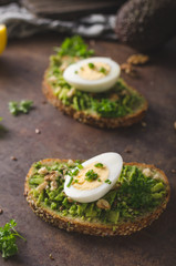 Homemade healthy avocado bread