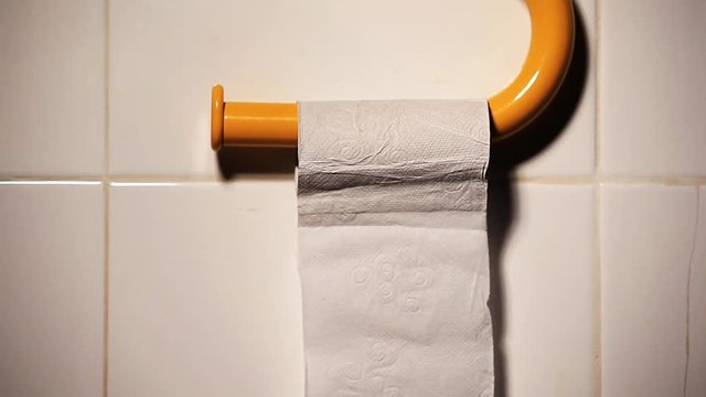 toilet paper roll nobody hd footage 