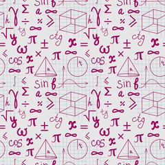 Math seamless pattern