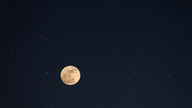 Time lapse Moon and stars background
