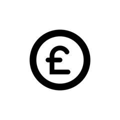 Pound monetary unit icon,vector,logo