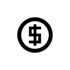 Dollar monetary unit icon,vector,logo