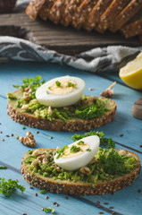 Homemade healthy avocado bread